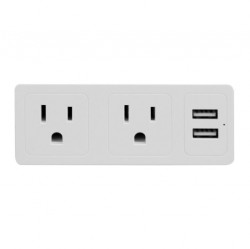Smartpoint Wall Outlet Extender With USB, 2 Pk.