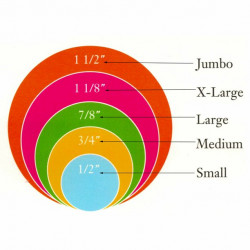 Looks | Snap on Hair Rollers Curler Wave Set | Jumbo Size Salon Quality | 6 ps