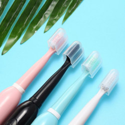 Sonic Electric Toothbrush 4 Brush Heads For Adult Kids IPX7 Waterproof Rechargeable