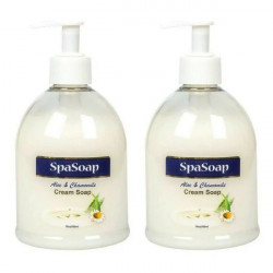 Spa Soap Aloe & Chamomile Cream Soap 16.9 Oz 500 Ml "2-PACK"