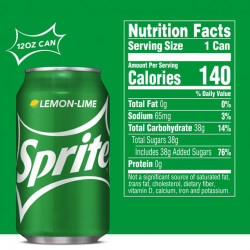 Sprite Lemon Lime Soda, 12 Oz (Pack of 12)
