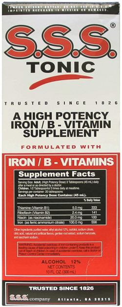 SSS Tonico Suplementos de Alta Potencia 10oz/300ml
