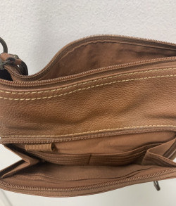 St John’s Bay Classic Style Brown Leather Shoulder Bag
