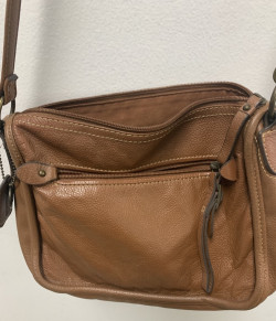 St John’s Bay Classic Style Brown Leather Shoulder Bag