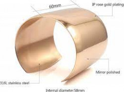 Stainless Steel Smooth Polished Open Cuff Bangle Bracelet