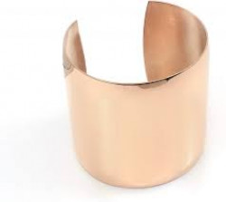 Stainless Steel Smooth Polished Open Cuff Bangle Bracelet