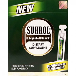 Sukrol Liquid Shot Dietary Supplement 10 Units - Suplemento Multivitaminico (Pack Of 1)