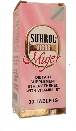 Sukrol Vigor Mujer Dietary Supplement With Vitamin E 30 Tablets