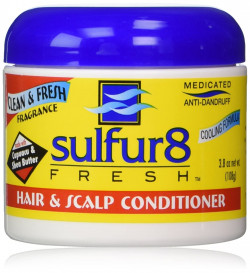 Sulfur 8 Acondicionador Anticaspa Para El Cabello Y El Cuero Cabelludo Medicamento Fresco 4 Oz (3.8 Oz Neto Wt.)