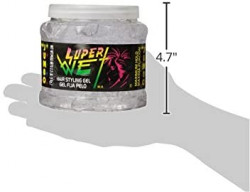 Super Wet Hair Styling Gel, Transparent, Maximum Hold 8.8 0z