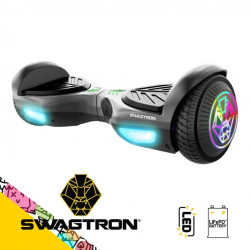 Swagtron Swag BOARD EVO V2 Hoverboard with Light-Up Wheels & Balance Assist, Exclusive UL-Compliant Life Po™ Battery Tech