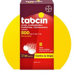 Tabcin Antigripal 12 Tablets 500 Mg