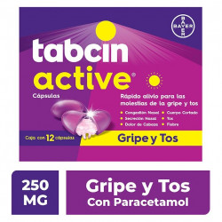 TABCIN GRIPE Y TOS **COLD AND COUGH** 60 UNIDADES