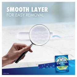 Tampax Pearl Tampons Super Absorbency with LeakGuard Braid, Unscented, 8 Count