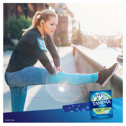 Tampax Pearl Tampons Super Absorbency with LeakGuard Braid, Unscented, 8 Count
