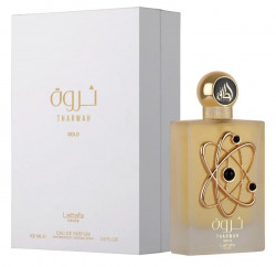 Tharwah Gold By LATTAFA PRIDE Eau De Parfum Spray 3.4 Oz 100 Ml