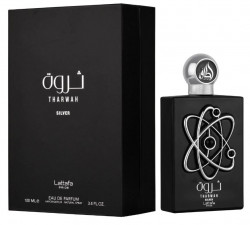 Tharwah Silver By LATTAFA PRIDE Eau De Parfum Spray 3.4 Oz 100 Ml