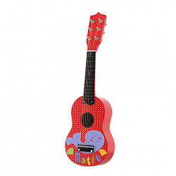 Toy Time Miniature Acoustic Guitar With Six Tunable Strings