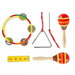 Toy Time Percussion 4-Pc. Musical Instruments Toy Set