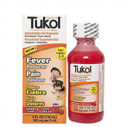 TUKOL Children's Fever and Pain Cherry Flavor, 4 fl. oz.