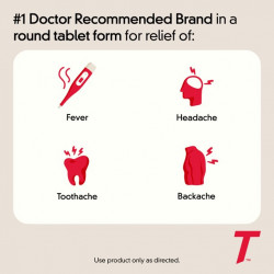 Tylenol Extra Strength Coated Tablets with Acetaminophen 500mg, 24 ct