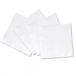 V FOLD NAPKIN WHITE 1-ply Square Beverage Napkins