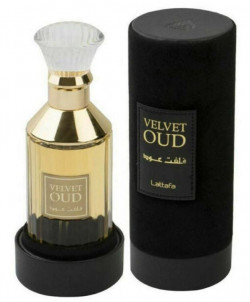Velvet Oud Eau De Parfum Spray By Lattafa 3.4 Oz