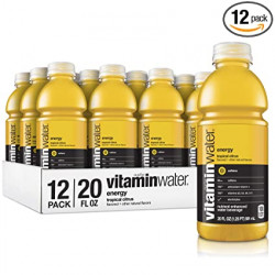 vitaminwater energy electrolyte enhanced water w/ vitamins, tropical citrus drink, 20 fl oz