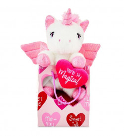 Way To Celebrate!&nbsp;Valentine’s Day Plush Toy In Gift Bag, Unicorn