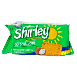 Wibisco Shirley Biscuits, Coconut, 3.7, Coconut 3.7 Ounce