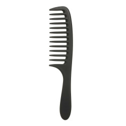 Wide Tooth Comb Detangling Hair Round Teeth Carbon Antistatic D1