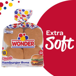 Wonder Bread Classic Hamburger Buns - 15 Oz Package