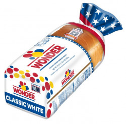Wonder Bread Classic White Sandwich Bread, Sliced White Bread, 20 Oz Loaf