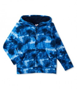 Wonder Nation Boys Faux Sherpa Lined Full Zip Hoodie