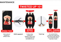 X-Pression Twisted Up 3X Springy Afro Twist 24"