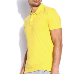 Yellow Cotton Polo Shirt