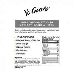 Yo Gusto 2% Low-Fat Yogurt Drink, 12 Oz.