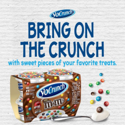 YoCrunch Low Fat Vanilla with M&Ms Yogurt, 4 Oz. Cups