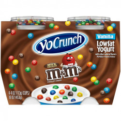 YoCrunch Low Fat Vanilla With M&Ms Yogurt, 4 Oz. Cups